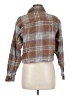 Obey 100% Cotton Plaid Brown Long Sleeve Button-Down Shirt Size M - photo 2