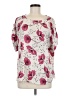 CAbi 100% Polyester Pink Short Sleeve Blouse Size M - photo 1