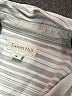 Garnet Hill Stripes Silver 3/4 Sleeve Button-Down Shirt Size 8 - photo 6