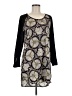 Collective Concepts 100% Polyester Paisley Black Casual Dress Size M - photo 1