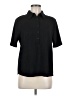 Modern Works Black Short Sleeve Blouse Size M - photo 1