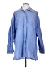 Zara Stripes Blue Long Sleeve Button-Down Shirt Size XS - photo 1