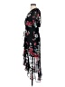 DKNY 100% Polyester Floral Black Cocktail Dress Size 4 (petite) - photo 5