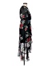DKNY 100% Polyester Floral Black Cocktail Dress Size 4 (petite) - photo 4