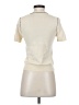 Zara Ivory Short Sleeve Top Size S - photo 2