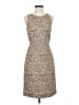 J.Crew Factory Store 100% Cotton Animal Print Tan Cocktail Dress Size 2 - photo 1