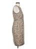 J.Crew Factory Store 100% Cotton Animal Print Tan Cocktail Dress Size 2 - photo 4