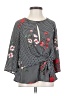Express 100% Polyester Black 3/4 Sleeve Blouse Size XS - photo 1