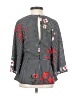 Express 100% Polyester Black 3/4 Sleeve Blouse Size XS - photo 2
