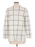 Ann Taylor LOFT Checkered-gingham Ivory Turtleneck Sweater Size L - photo 2
