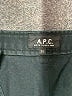 APC 100% Cotton Solid Black Denim Skirt Size 36 waist - photo 4