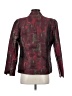Coldwater Creek 100% Polyester Plaid Burgundy Blazer Size XS - photo 2