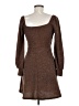 Lush Tweed Brown Cocktail Dress Size M - photo 2