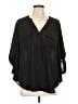 Torrid 100% Polyester Black 3/4 Sleeve Blouse Size Lg Plus (0) - photo 1