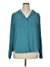 NYDJ 100% Polyester Teal Long Sleeve Blouse Size XL - photo 1