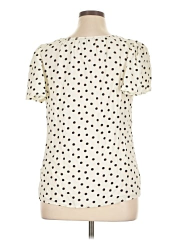Como Black Short Sleeve Blouse (view 2)