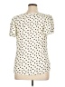 Como Black Polka Dots Ivory Short Sleeve Blouse Size XL - photo 2