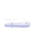 Unbranded Graphic White Purple Flip Flops Size 9 - 10 Kids - photo 1