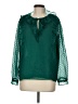 Ann Taylor LOFT 100% Polyester Green Long Sleeve Blouse Size M - photo 1