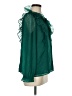Ann Taylor LOFT 100% Polyester Green Long Sleeve Blouse Size M - photo 4