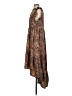 Karlie 100% Polyester Paisley Brown Casual Dress Size S - photo 5