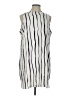 Mud Pie Stripes Silver Casual Dress Size L - photo 1