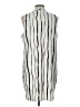 Mud Pie Stripes Silver Casual Dress Size L - photo 2