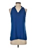 Pim + Larkin 100% Polyester Blue Sleeveless Top Size XS - photo 1