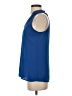 Pim + Larkin 100% Polyester Blue Sleeveless Top Size XS - photo 5