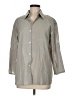 Unbranded Gray 3/4 Sleeve Button-Down Shirt Size M - photo 1