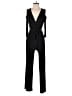 NY Collection Solid Black Jumpsuit Size S (petite) - photo 1