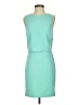 Warehouse Solid Teal Cocktail Dress Size 4 - photo 1