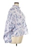 Lee 100% Cotton Floral Blue 3/4 Sleeve Blouse Size XXL - photo 4