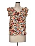 Shein Orange Short Sleeve Blouse Size 6 - photo 1