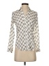 Ann Taylor 100% Polyester Ivory 3/4 Sleeve Blouse Size XXS - photo 1