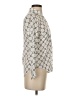 Ann Taylor 100% Polyester Ivory 3/4 Sleeve Blouse Size XXS - photo 4