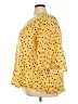 Ellos 100% Polyester Yellow 3/4 Sleeve Blouse Size 26 - photo 5