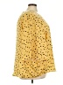 Ellos 100% Polyester Yellow 3/4 Sleeve Blouse Size 26 - photo 4