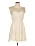 Needle & Thread 100% Polyester Hearts Ivory Casual Dress Size L - photo 1