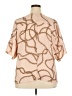 Worthington 100% Polyester Tan Short Sleeve Blouse Size XXL - photo 2