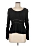 Old Navy 100% Rayon Black Long Sleeve Blouse Size M - photo 1