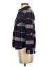 Charlotte Russe 100% Cotton Plaid Blue Long Sleeve Button-Down Shirt Size S - photo 5