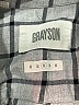 Grayson 100% Cotton Plaid Gray Long Sleeve Blouse Size Med (3) - photo 7