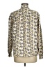 CAbi Paisley Gold Long Sleeve Button-Down Shirt Size M - photo 2