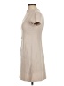 Theory 100% Elastane Solid Tan White Casual Dress Size 2 - photo 5
