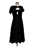 Talbots Solid Black Casual Dress Size 4 - photo 1