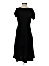 Talbots Solid Black Casual Dress Size 4 - photo 2