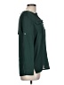 Chicka-D 100% Polyester Color Block Green Long Sleeve Blouse Size L - photo 4