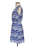 Assorted Brands 100% Polyester Graphic Blue Cocktail Dress Size S - photo 5