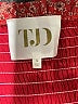 TJD 100% Polyester Hearts Red Cocktail Dress Size M - photo 7